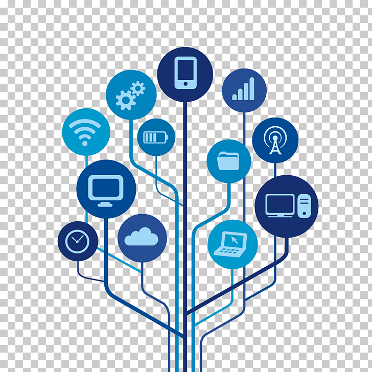 Technology Euclidean Icon, icon of internet of things.