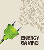 Energy Saving Clip Art.