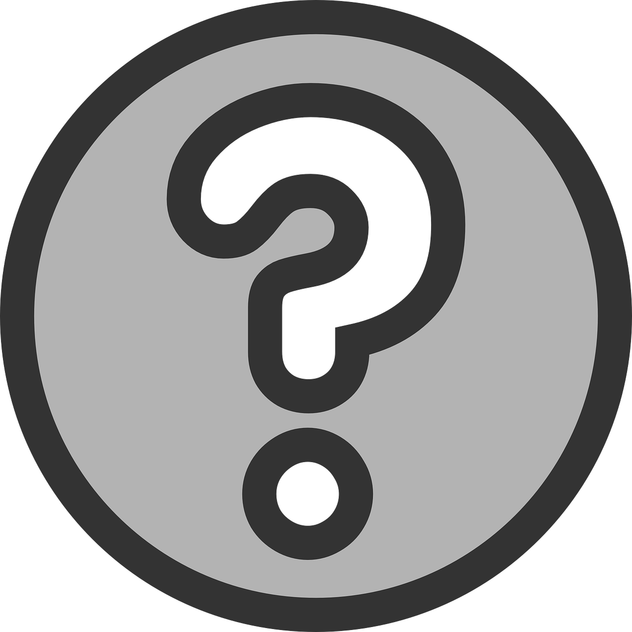 Question face question mark face clipart.