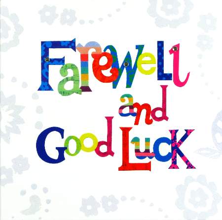 Clipart Farewell Card.