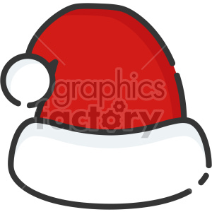 santa hat christmas icon . Royalty.