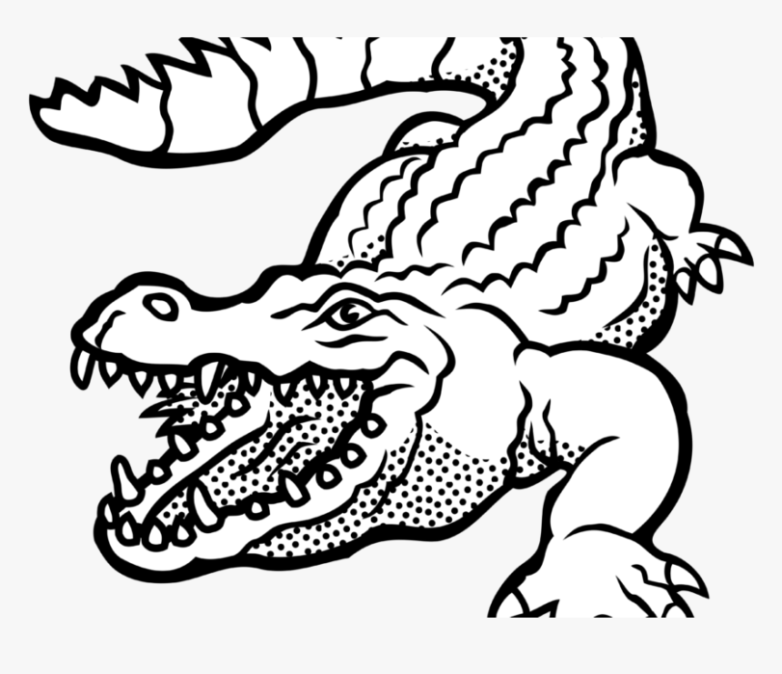 Alligator Clipart Images Black And White Free Download.