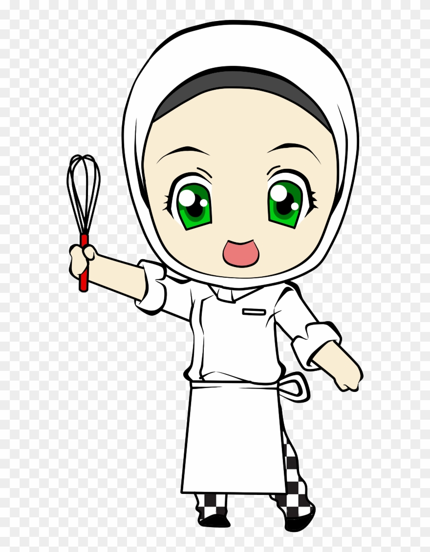 Cartoon Girl Chef.