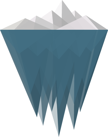 Iceberg Design Clipart transparent PNG.