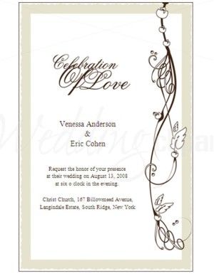 wedding invitation template clipart.