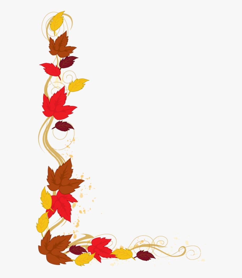 Web Design Development Leaves Fall Clip Art Borders.