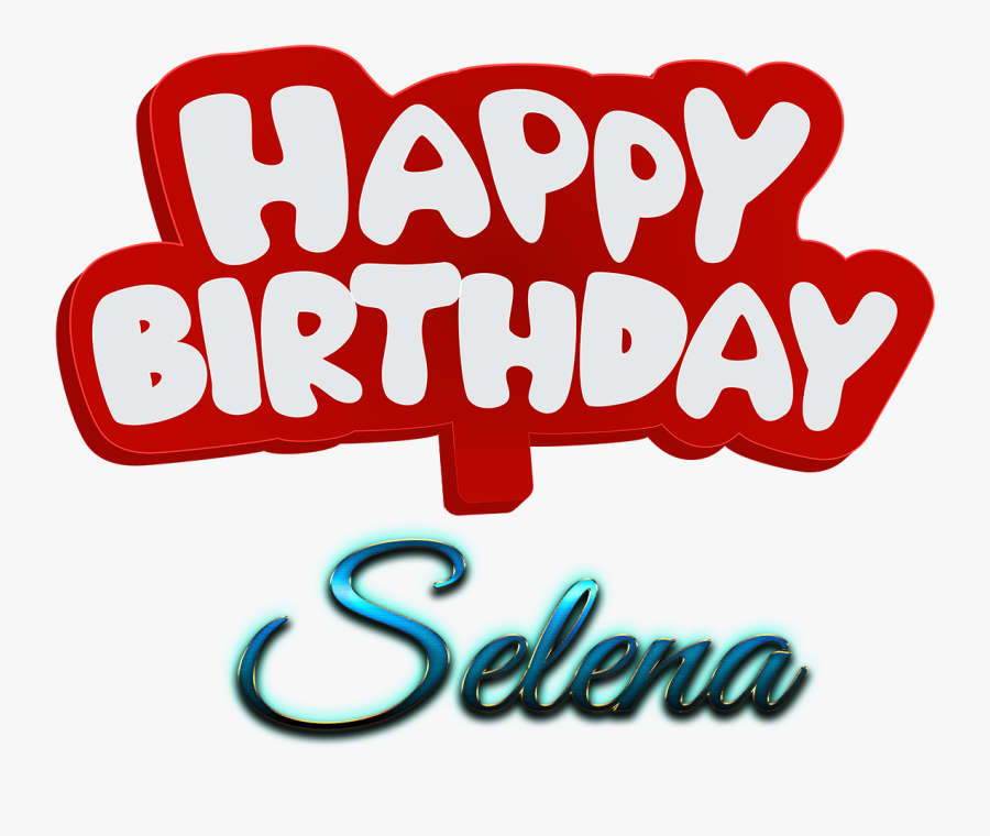 Selena Happy Birthday Name Logo.