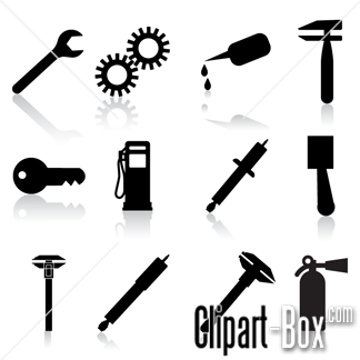 CLIPART MECHANICAL ICONS.