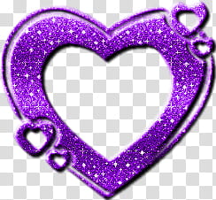 Corazon D morado transparent background PNG clipart.