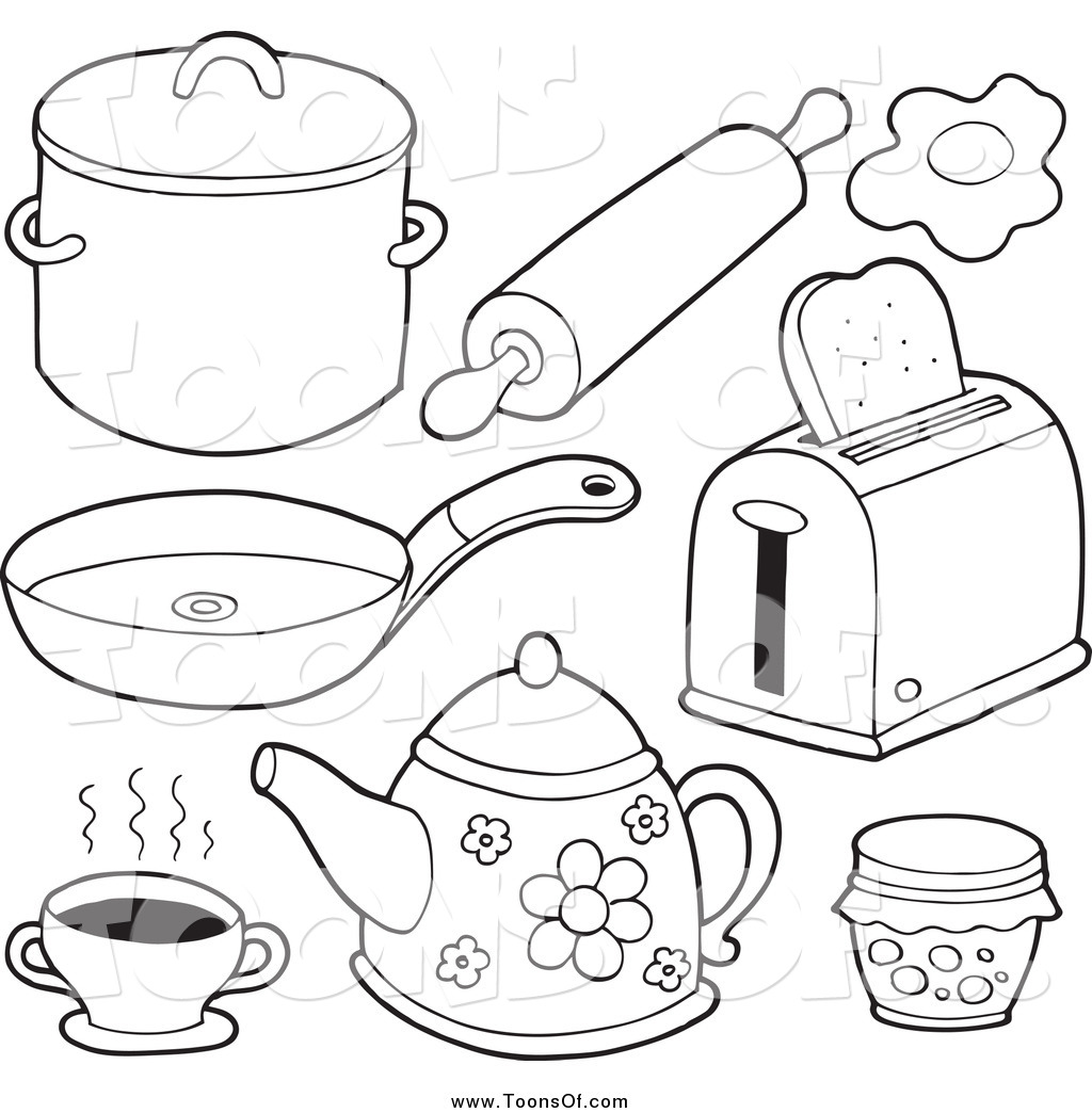 Kitchen Items Clipart.