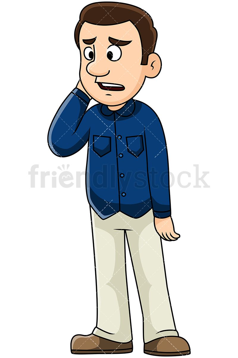 Man Standing Dressed Casually Clipart & Free Clip Art Images #28038.