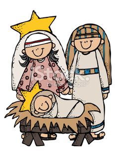 Library of melonheadz mary joseph jesus clipart black and.