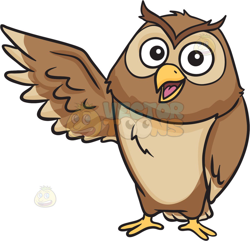 Cartoon Owl Clipart 8.