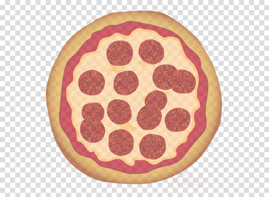 pepperoni sausage food pink pattern clipart.