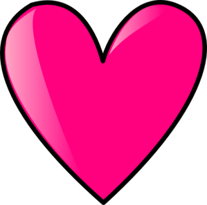 Hot Pink Heart Clipart.