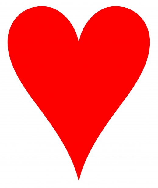 Clip Art Red Heart.