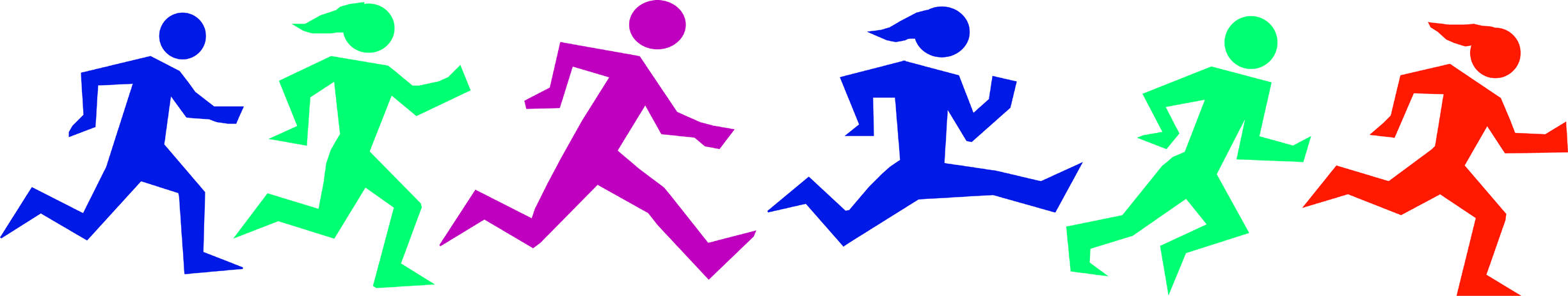 5k Run Clipart.