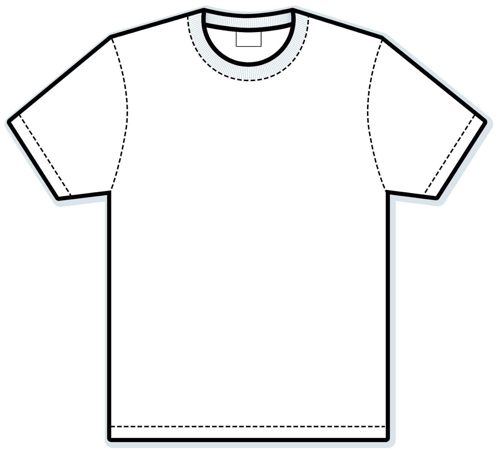 Black And White T Shirt Clipart.