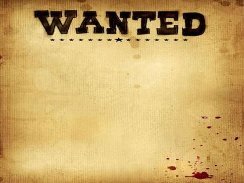 Wanted Poster Abstract Clipart Backgrounds for Powerpoint.