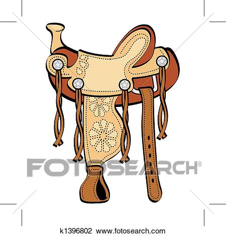 Western Horse Saddle Clip Art Clipart.