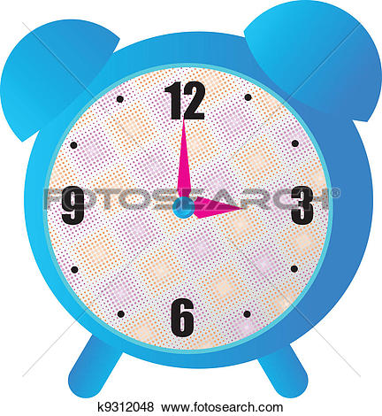 Cute alarm clock clipart.