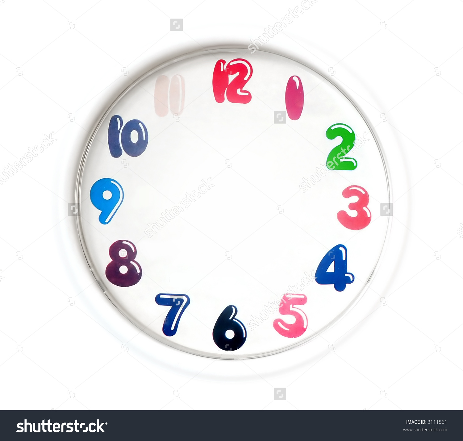 Analog Clock Clipart With No Hands.