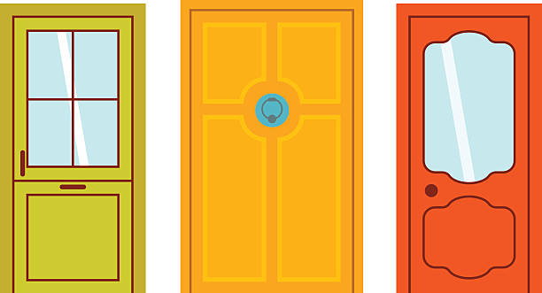 Door clipart vector.