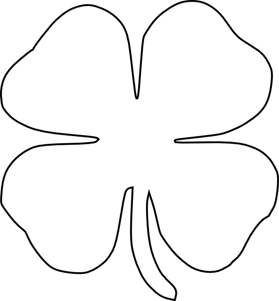 Four Leaf Clover Clipart.