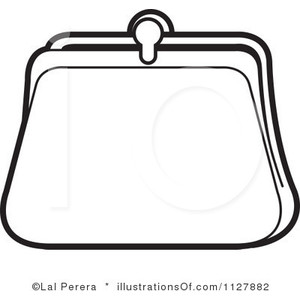 Clutch purse clipart.