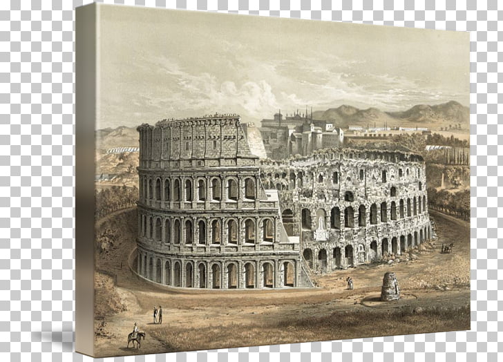 Coliseo arte del cartel antigua Roma, Coliseo PNG Clipart.