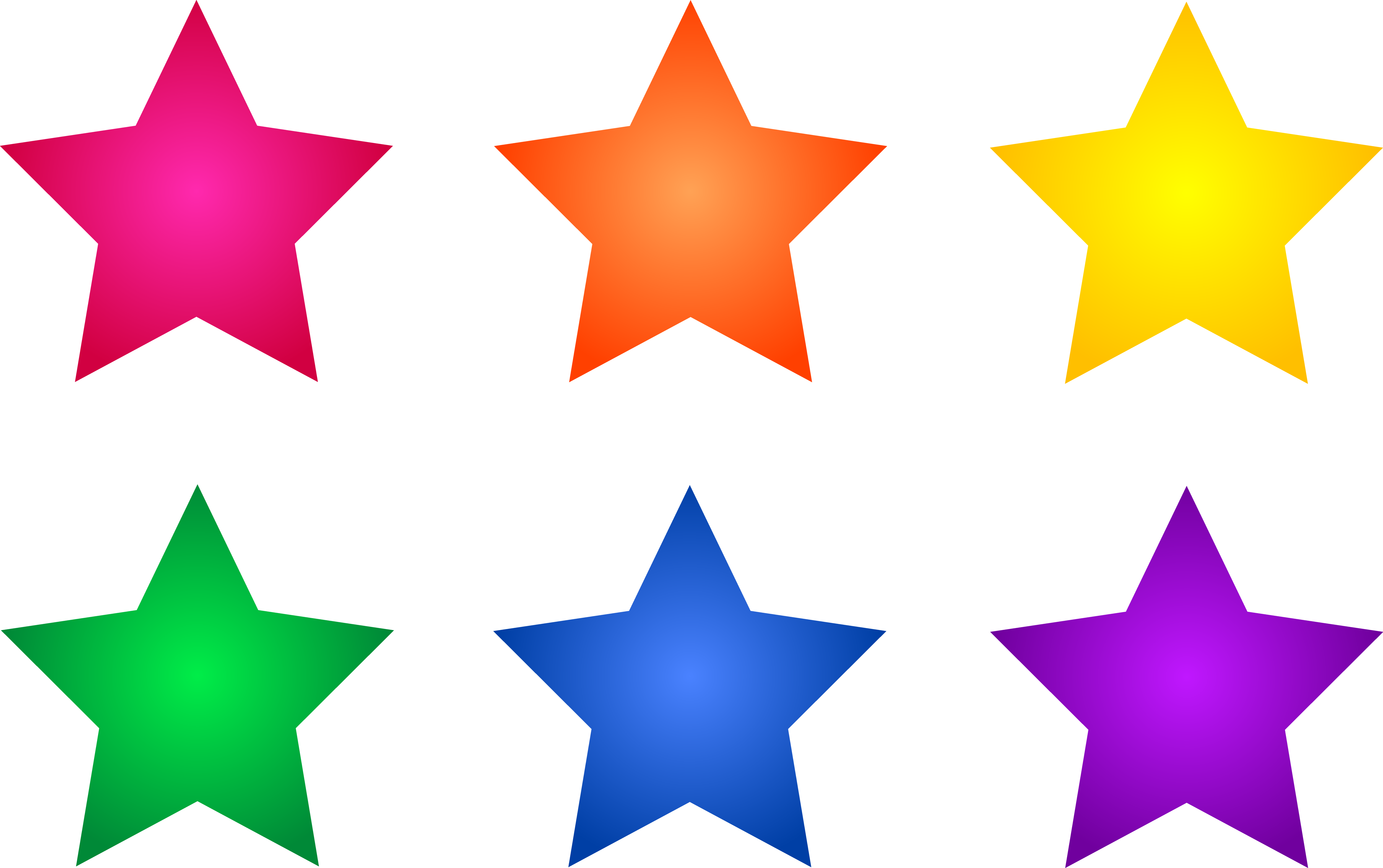 Colored Stars Clipart.