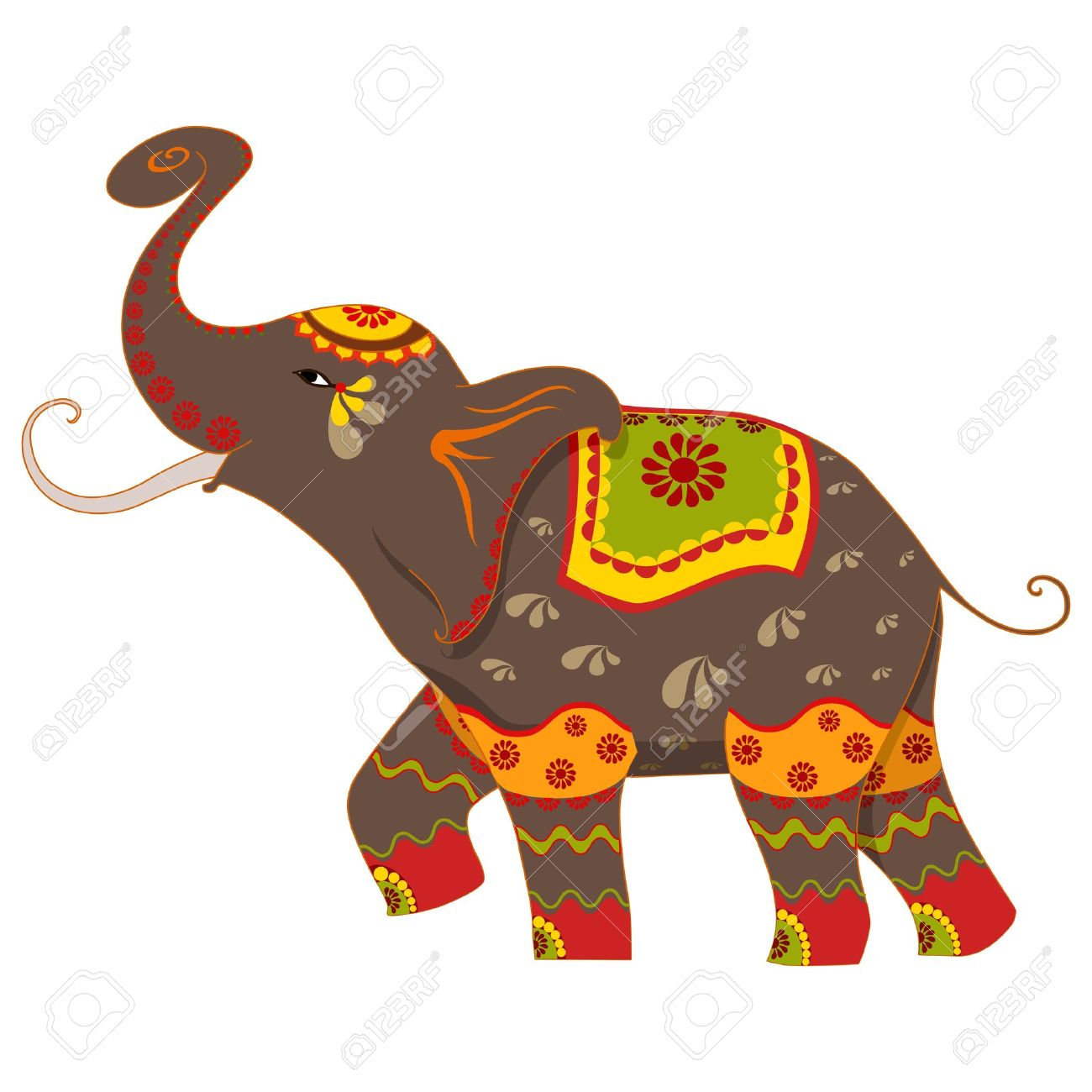 Hindu elephant clipart.