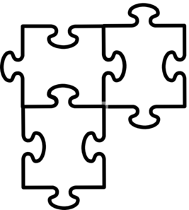 Jigsaw puzzle clip art at vector clip art 2.