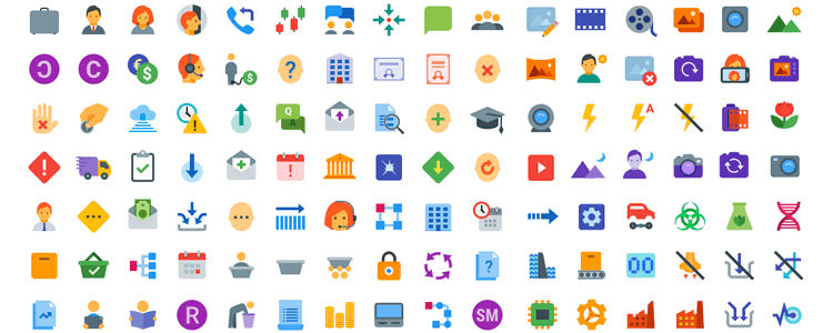 Top 50 Free Flat Icon Sets for UI Design.