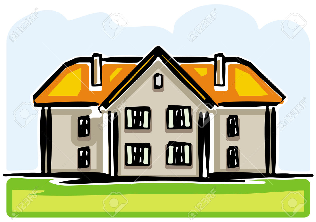 Country House Royalty Free Cliparts, Vectors, And Stock.