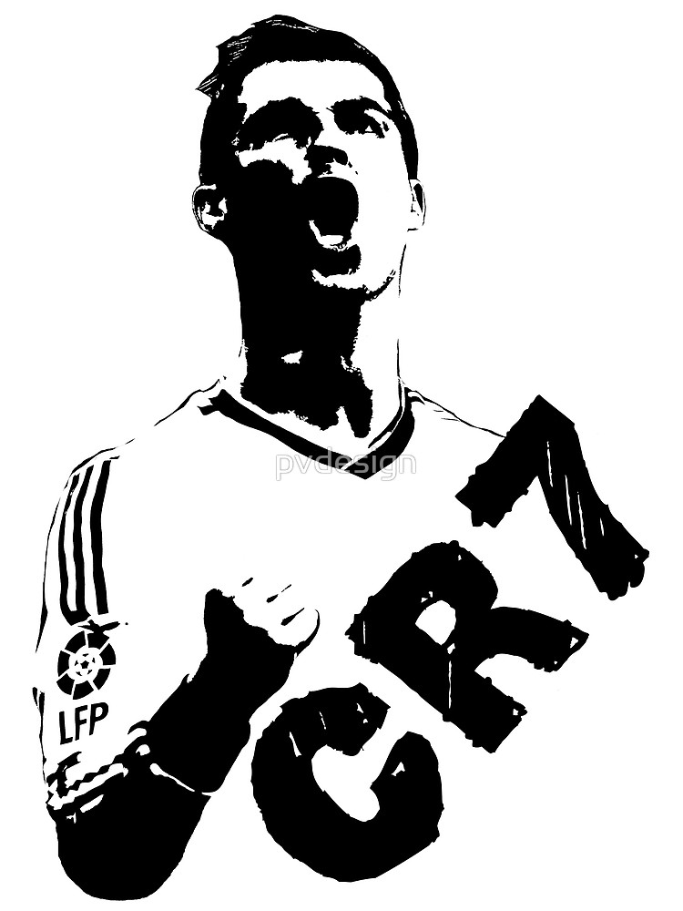 CR7 graffiti.