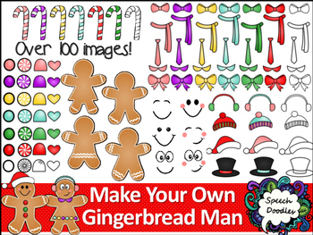 Make Your Own Gingerbread Man Printable and Clipart.