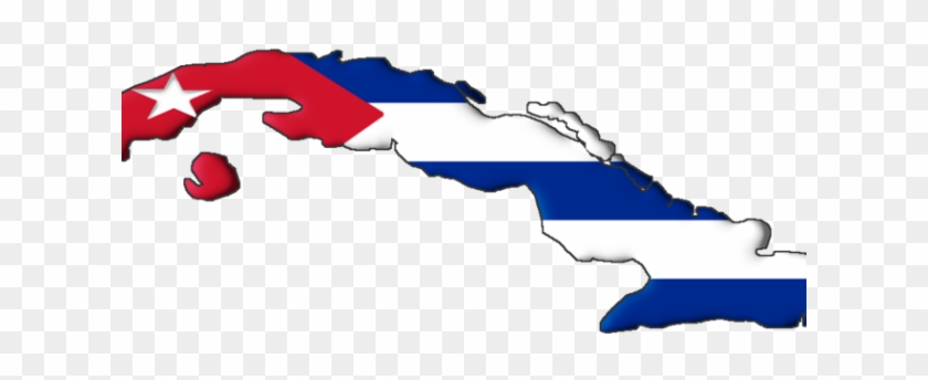 Flag Map Of Cuba.