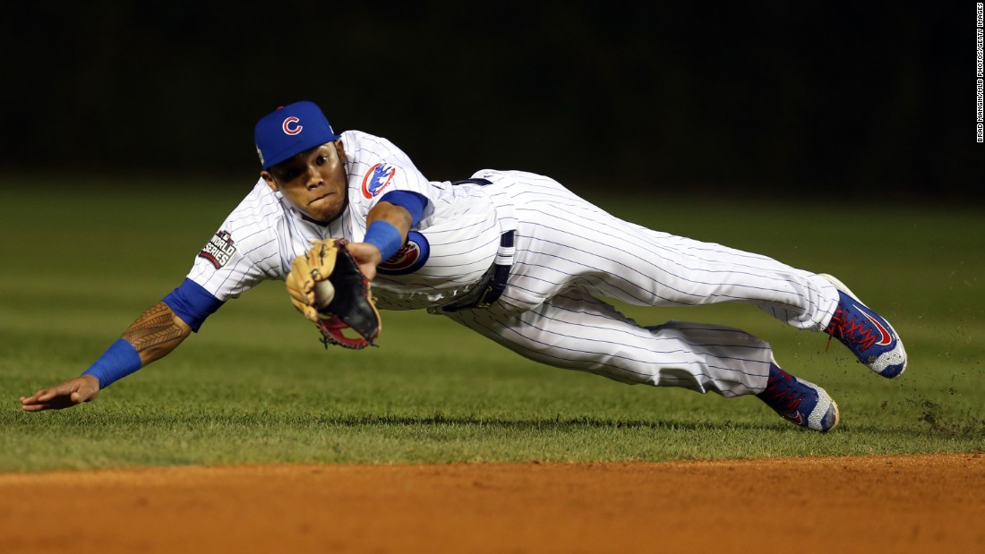 Chicago Cubs level World Series, first Fall Classic win since 1945.