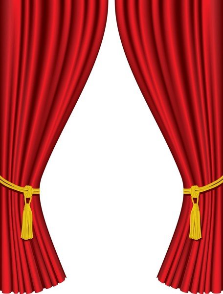 Stage Curtain Clip Art, Vector Stage Curtain.