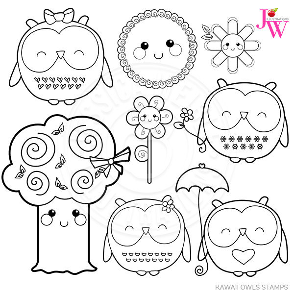 Cute owl clipart black and white 2 » Clipart Station.