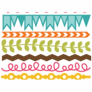 Season Clipart Cute Border Design.