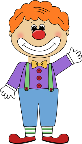 Cute Clown Clipart.