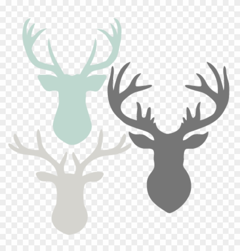 Deer Head Clipart Deer Head Set Svg Scrapbook Cut File.