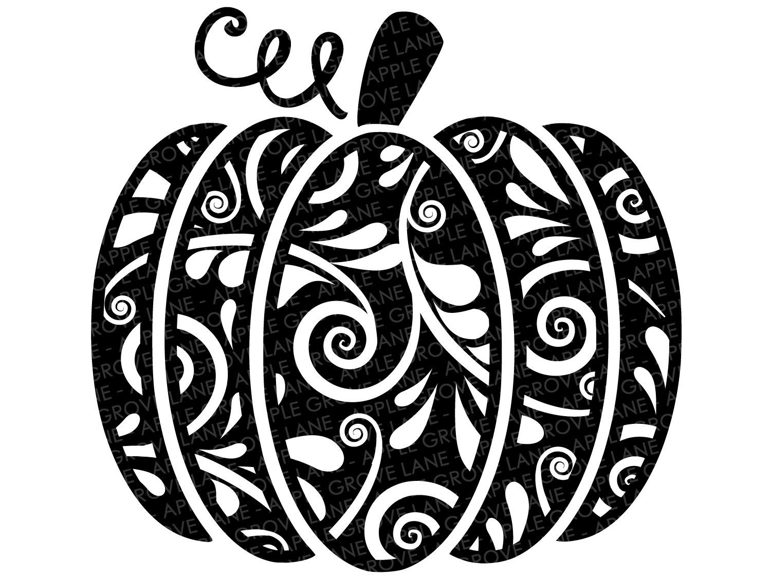 Swirly Pumpkin Svg.