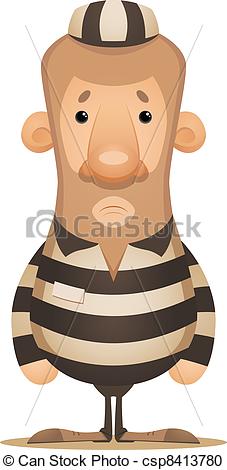 Vector Clipart of Prisoner.