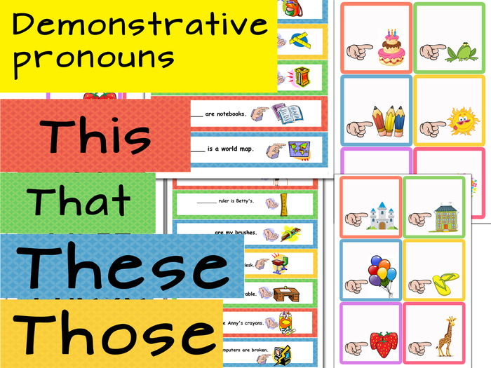 Demonstrative pronouns clipart 8 » Clipart Station.