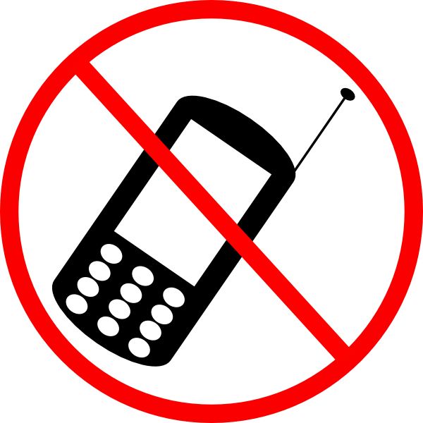 No Cellphone SVG Clip arts download.