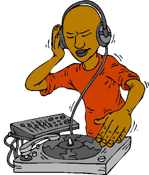 Disc jockey clipart free.