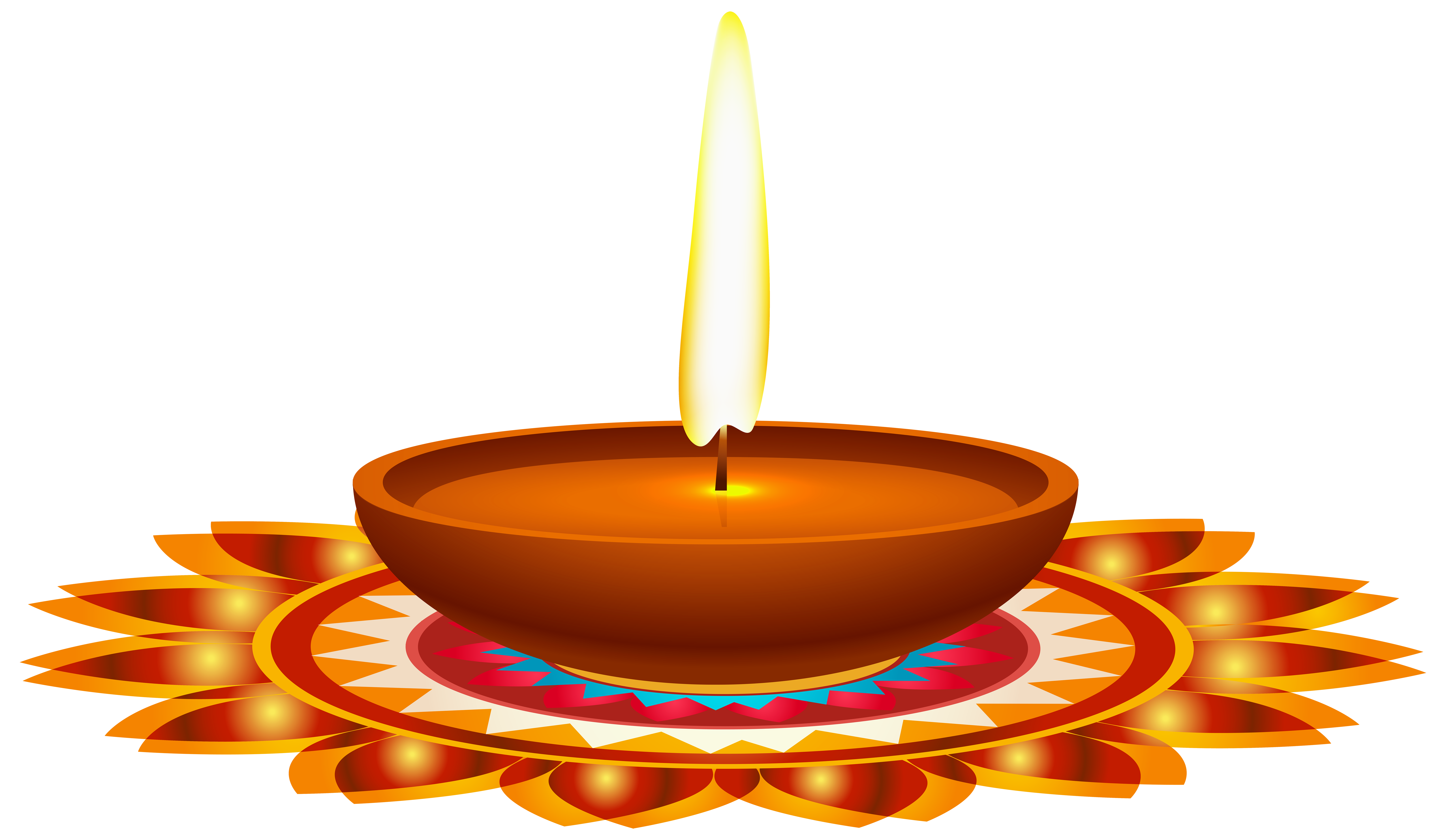 Diya Diwali PNG Transparent Images.